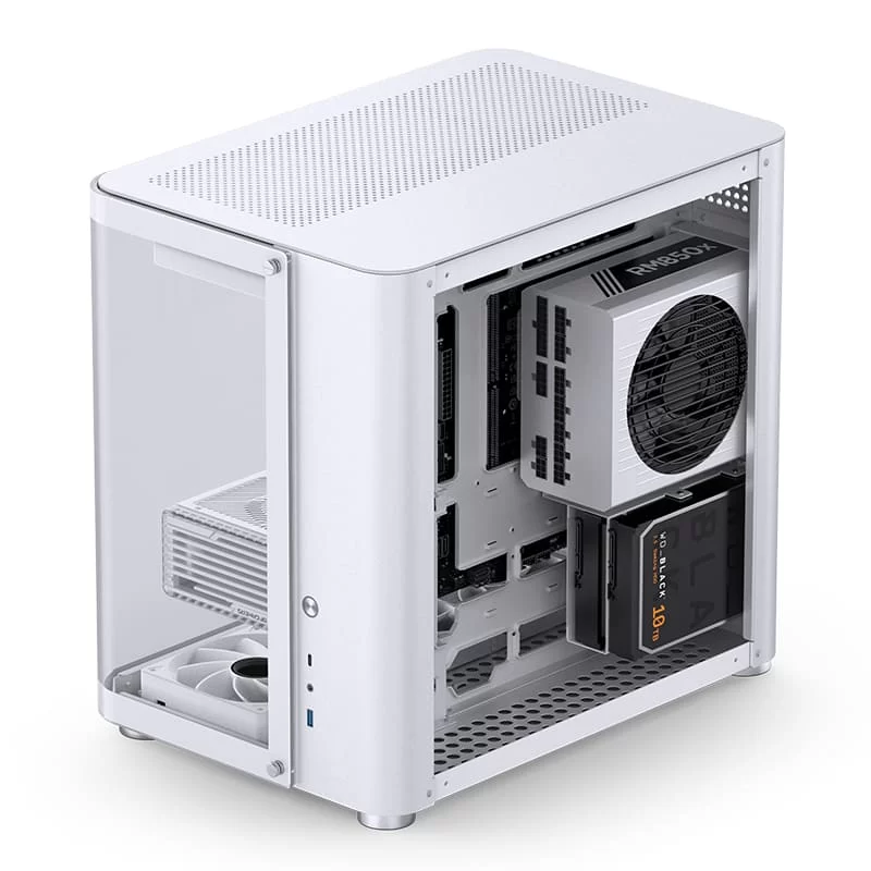 Jonsbo TK-2 White Mid Tower Case - Hyperboloid Glass Design, Mid-Tower, Support BTF MB + 360 AIO 12 Jonsbo TK-2 White Mid Tower Case - Hyperboloid Glass Design, Mid-Tower, Support BTF MB + 360 AIO - Ảnh 12