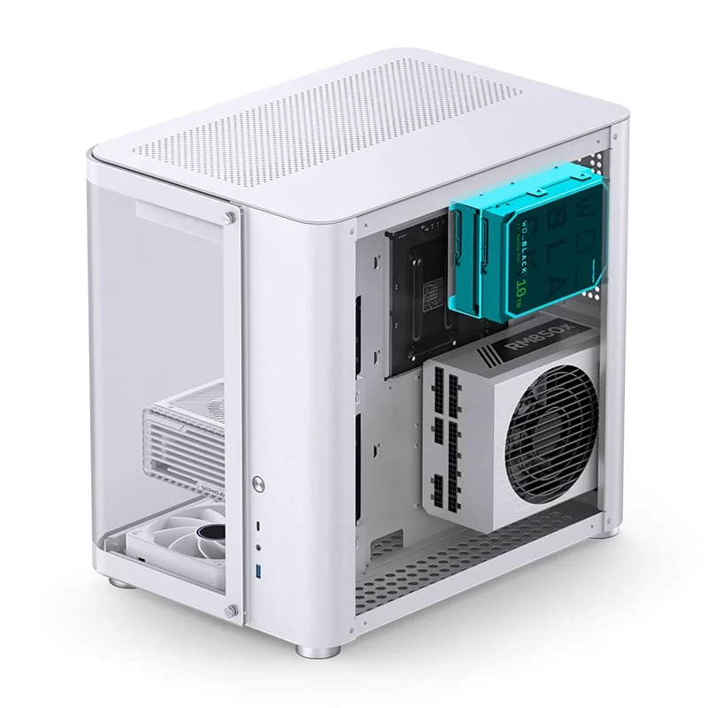 Jonsbo TK-2 White Mid Tower Case - Hyperboloid Glass Design, Mid-Tower, Support BTF MB + 360 AIO 17 Jonsbo TK-2 White Mid Tower Case - Hyperboloid Glass Design, Mid-Tower, Support BTF MB + 360 AIO - Ảnh 17