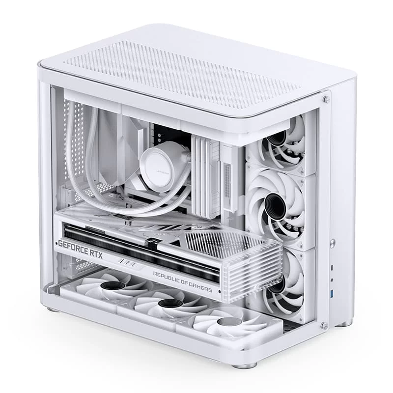 Jonsbo TK-2 White Mid Tower Case - Hyperboloid Glass Design, Mid-Tower, Support BTF MB + 360 AIO 18 Jonsbo TK-2 White Mid Tower Case - Hyperboloid Glass Design, Mid-Tower, Support BTF MB + 360 AIO - Ảnh 18