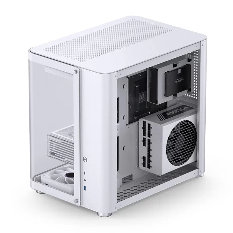 Jonsbo TK-2 White Mid Tower Case - Hyperboloid Glass Design, Mid-Tower, Support BTF MB + 360 AIO 4 Jonsbo TK-2 White Mid Tower Case - Hyperboloid Glass Design, Mid-Tower, Support BTF MB + 360 AIO - Ảnh 4