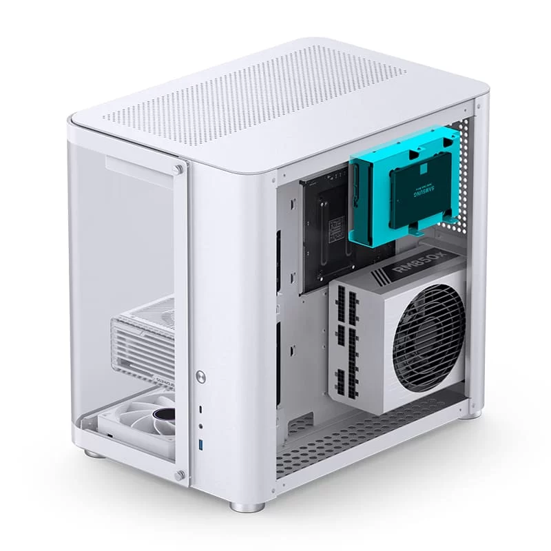 Jonsbo TK-2 White Mid Tower Case - Hyperboloid Glass Design, Mid-Tower, Support BTF MB + 360 AIO 10 Jonsbo TK-2 White Mid Tower Case - Hyperboloid Glass Design, Mid-Tower, Support BTF MB + 360 AIO - Ảnh 10