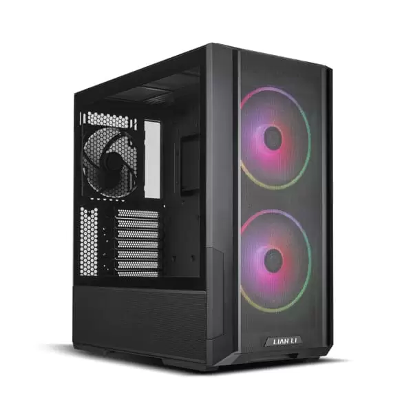 Lian Li LANCOOL 216 RGB Black Case - Mesh, 2x160mm ARGB fans front, 1x140mm PWM fan rear 2 Lian Li LANCOOL 216 RGB Black Case - Mesh, 2x160mm ARGB fans front, 1x140mm PWM fan rear - Ảnh 2