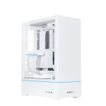 Lian Li SUP01 White Small Tower Case - stand-up platform, 510mm PCIe 4.0 riser cable included