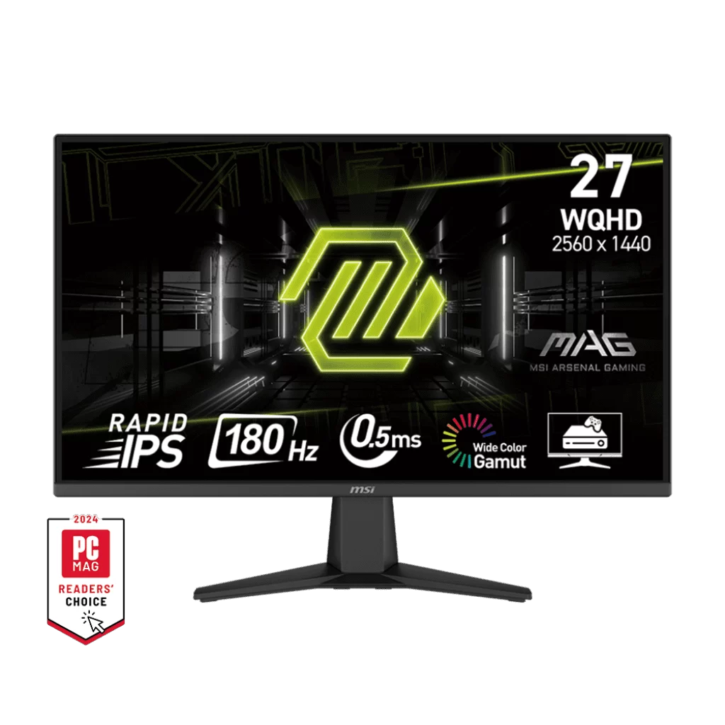 MSI MAG 275QF Gaming Monitor - 27 inch 16:9 WQHD (2560 x 1440) 180Hz 0.5ms, HDR Ready, Tilt Adjustable 1 MSI MAG 275QF Gaming Monitor - 27 inch 16:9 WQHD (2560 x 1440) 180Hz 0.5ms, HDR Ready, Tilt Adjustable