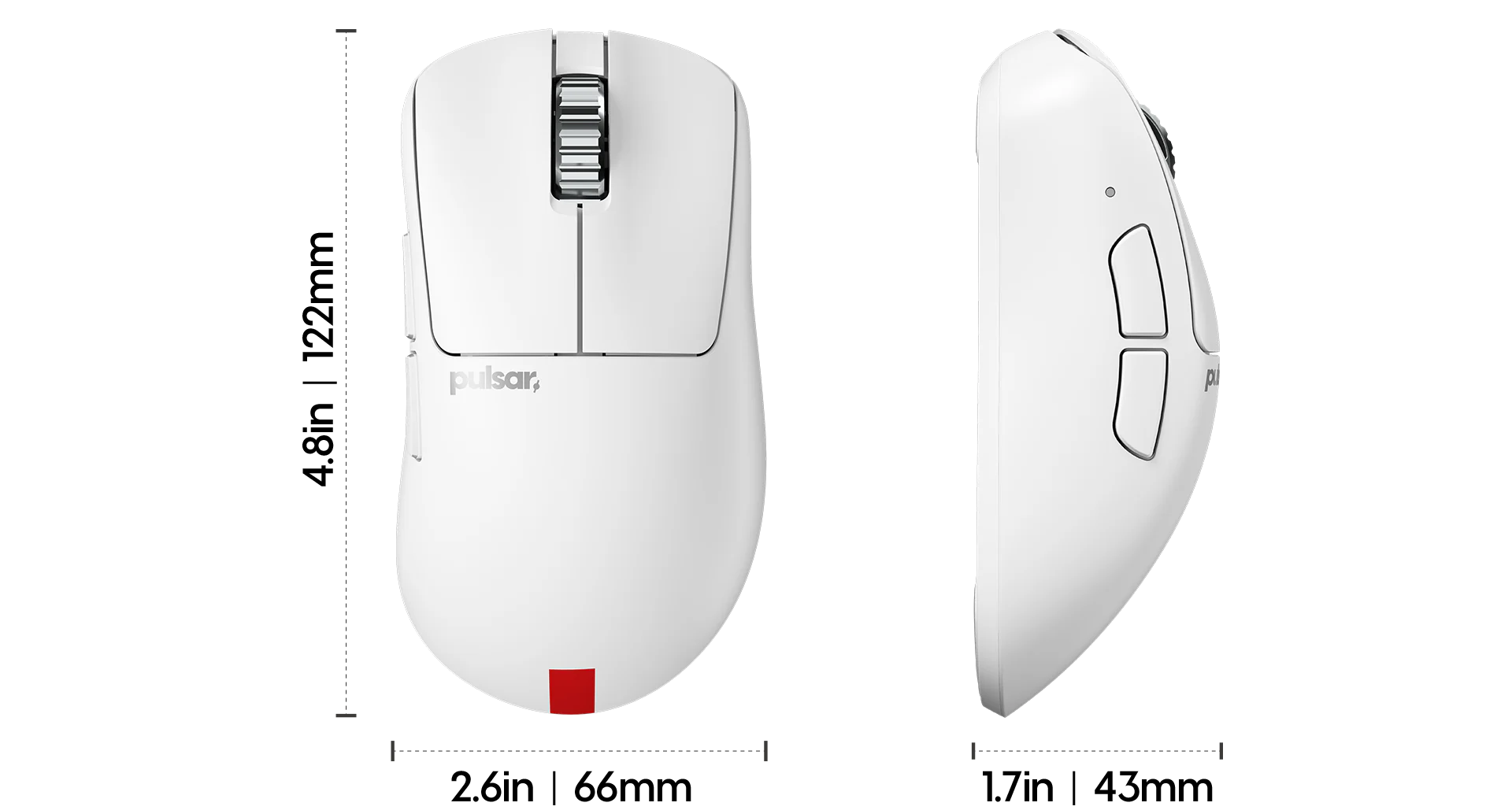 Pulsar Xlite V3 eS White Wireless Gaming Mouse size a4c9a23c dc32 48ae 8395 8ae09c388d43
