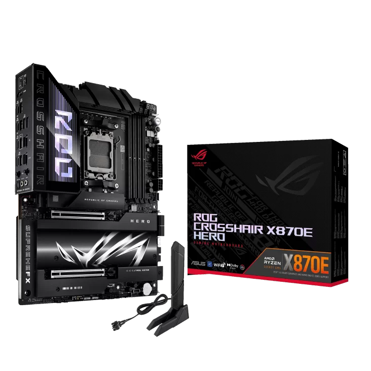 ASUS ROG CROSSHAIR X870E HERO Mainboard 1 ASUS ROG CROSSHAIR X870E HERO Mainboard