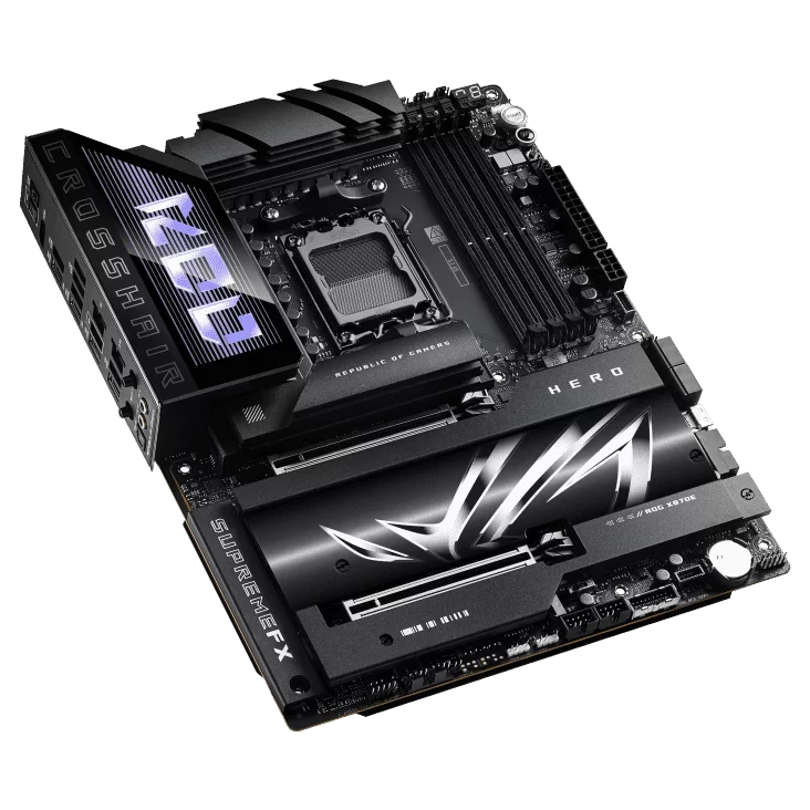 ASUS ROG CROSSHAIR X870E HERO Mainboard 3 ASUS ROG CROSSHAIR X870E HERO Mainboard - Ảnh 3