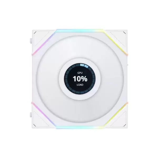 Lian Li UNI FAN TL LCD 120 Reverse Blade Triple White Fan (12RTLLCD3W) - 3x 120mm fans, 1x UNI FAN Controller Cable (P-7P) 4 Lian Li UNI FAN TL LCD 120 Reverse Blade Triple White Fan (12RTLLCD3W) - 3x 120mm fans, 1x UNI FAN Controller Cable (P-7P) - Ảnh 4
