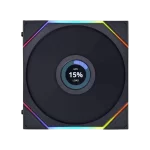 Lian Li UNI FAN TL LCD 140 Reverse Blade Single Black Fan (14RTLLCD1B) - 1x 140mm fans