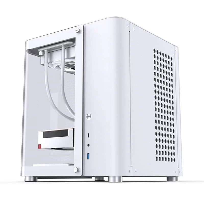 Jonsbo TK-1 White Micro ATX Mini Tower Case - Hyperboloid Glass Design, Support ATX power + 240 AIO 11 Jonsbo TK-1 White Micro ATX Mini Tower Case - Hyperboloid Glass Design, Support ATX power + 240 AIO - Ảnh 11