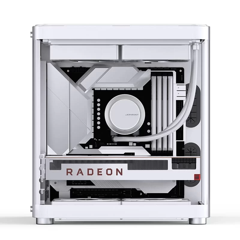 Jonsbo TK-1 White Micro ATX Mini Tower Case - Hyperboloid Glass Design, Support ATX power + 240 AIO 13 Jonsbo TK-1 White Micro ATX Mini Tower Case - Hyperboloid Glass Design, Support ATX power + 240 AIO - Ảnh 13