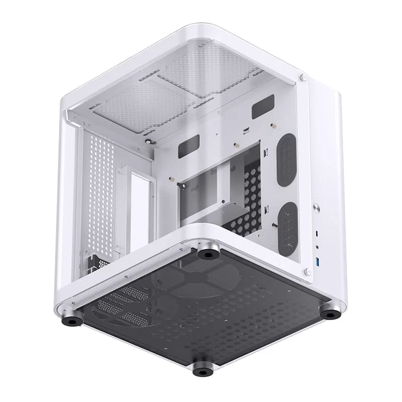 Jonsbo TK-1 White Micro ATX Mini Tower Case - Hyperboloid Glass Design, Support ATX power + 240 AIO 16 Jonsbo TK-1 White Micro ATX Mini Tower Case - Hyperboloid Glass Design, Support ATX power + 240 AIO - Ảnh 16