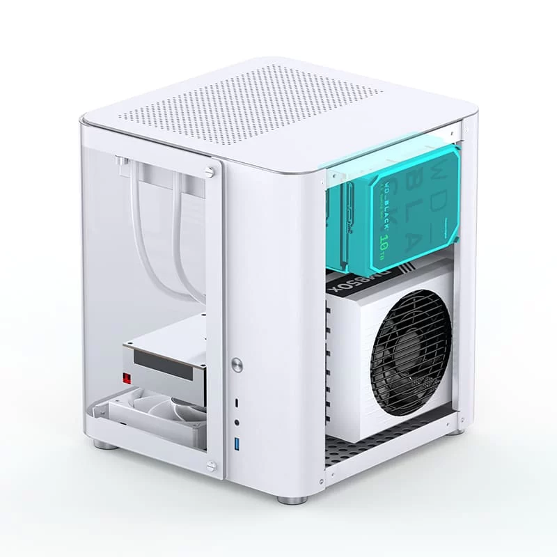 Jonsbo TK-1 White Micro ATX Mini Tower Case - Hyperboloid Glass Design, Support ATX power + 240 AIO 19 Jonsbo TK-1 White Micro ATX Mini Tower Case - Hyperboloid Glass Design, Support ATX power + 240 AIO - Ảnh 19