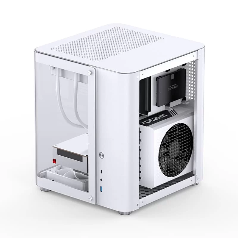 Jonsbo TK-1 White Micro ATX Mini Tower Case - Hyperboloid Glass Design, Support ATX power + 240 AIO 20 Jonsbo TK-1 White Micro ATX Mini Tower Case - Hyperboloid Glass Design, Support ATX power + 240 AIO - Ảnh 20