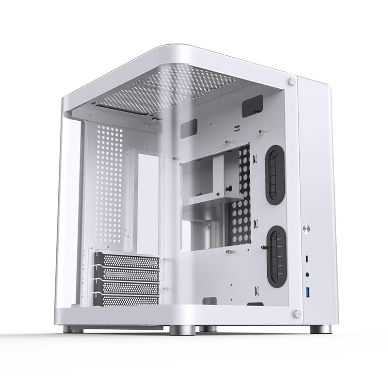 Jonsbo TK-1 White Micro ATX Mini Tower Case - Hyperboloid Glass Design, Support ATX power + 240 AIO 24 Jonsbo TK-1 White Micro ATX Mini Tower Case - Hyperboloid Glass Design, Support ATX power + 240 AIO - Ảnh 24