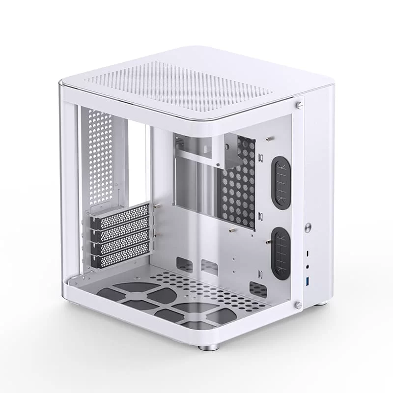 Jonsbo TK-1 White Micro ATX Mini Tower Case - Hyperboloid Glass Design, Support ATX power + 240 AIO 28 Jonsbo TK-1 White Micro ATX Mini Tower Case - Hyperboloid Glass Design, Support ATX power + 240 AIO - Ảnh 28