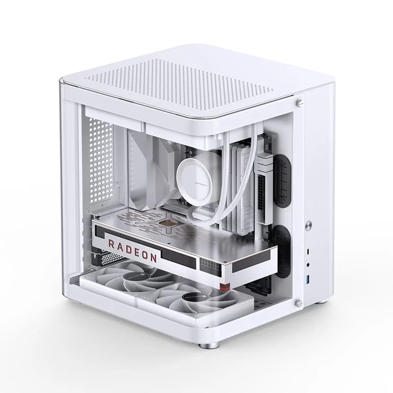 Jonsbo TK-1 White Micro ATX Mini Tower Case - Hyperboloid Glass Design, Support ATX power + 240 AIO 29 Jonsbo TK-1 White Micro ATX Mini Tower Case - Hyperboloid Glass Design, Support ATX power + 240 AIO - Ảnh 29