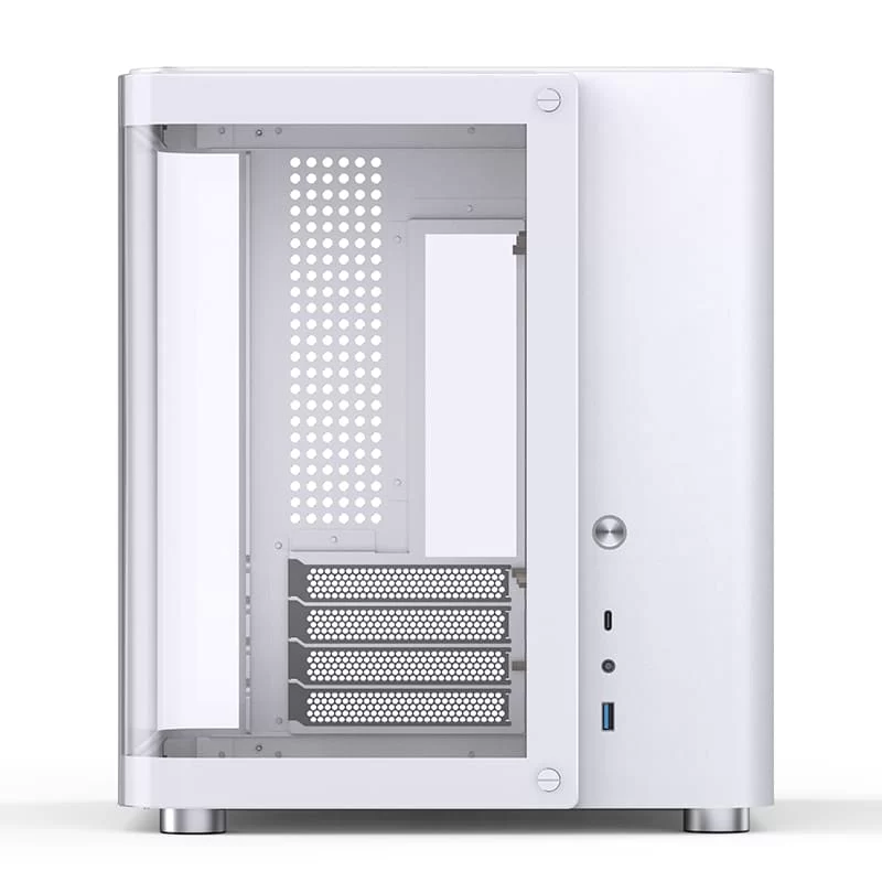 Jonsbo TK-1 White Micro ATX Mini Tower Case - Hyperboloid Glass Design, Support ATX power + 240 AIO 6 Jonsbo TK-1 White Micro ATX Mini Tower Case - Hyperboloid Glass Design, Support ATX power + 240 AIO - Ảnh 6