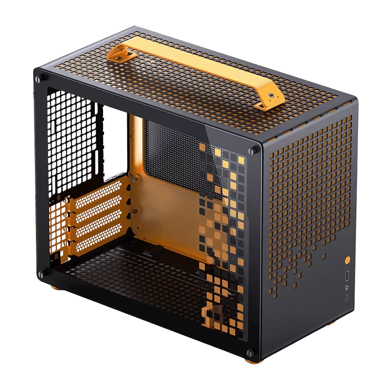 Jonsbo Z20 Black Orange Mini Case - Micro-ATX, Detachable Carrying handle, support 240 AIO 1 Jonsbo Z20 Black Orange Mini Case - Micro-ATX, Detachable Carrying handle, support 240 AIO