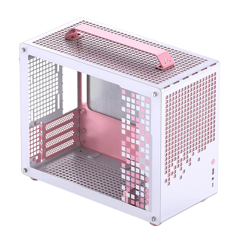 Jonsbo Z20 White Pink Mini Case - Micro-ATX, Detachable Carrying handle, support 240 AIO 1 Jonsbo Z20 White Pink Mini Case - Micro-ATX, Detachable Carrying handle, support 240 AIO