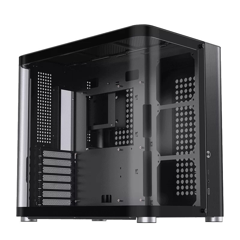 Jonsbo TK-2 Black Mid Tower Case - Hyperboloid Glass Design, Mid-Tower, Support BTF MB + 360 AIO