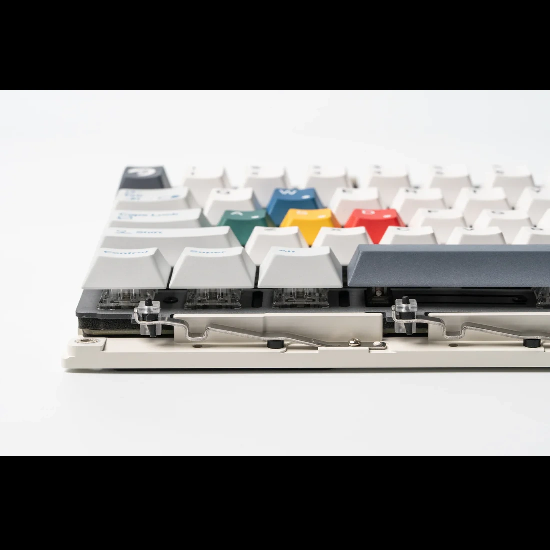ANGRY MIAO AM 65 RGB Keyboard - Base Kit - Cloud White - 65%, Leaf Spring Mounting, 3 modes, 10000mAh battery, DIY LED Screen 7 ANGRY MIAO AM 65 RGB Keyboard - Base Kit - Cloud White - 65%, Leaf Spring Mounting, 3 modes, 10000mAh battery, DIY LED Screen - Ảnh 7