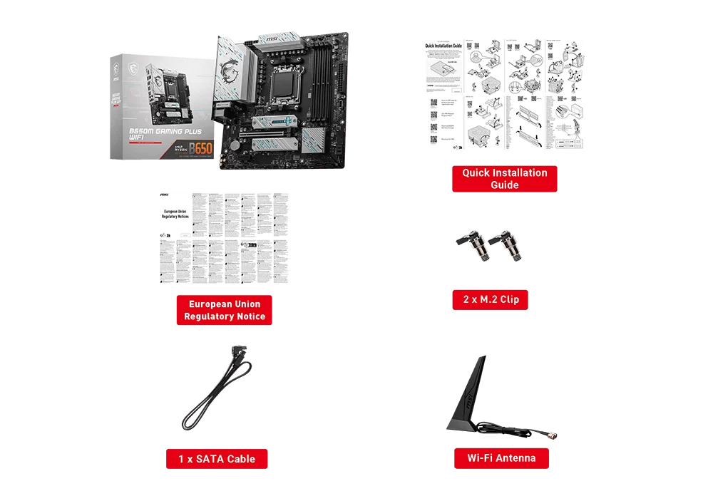 msi b650m gaming plus wifi accessories