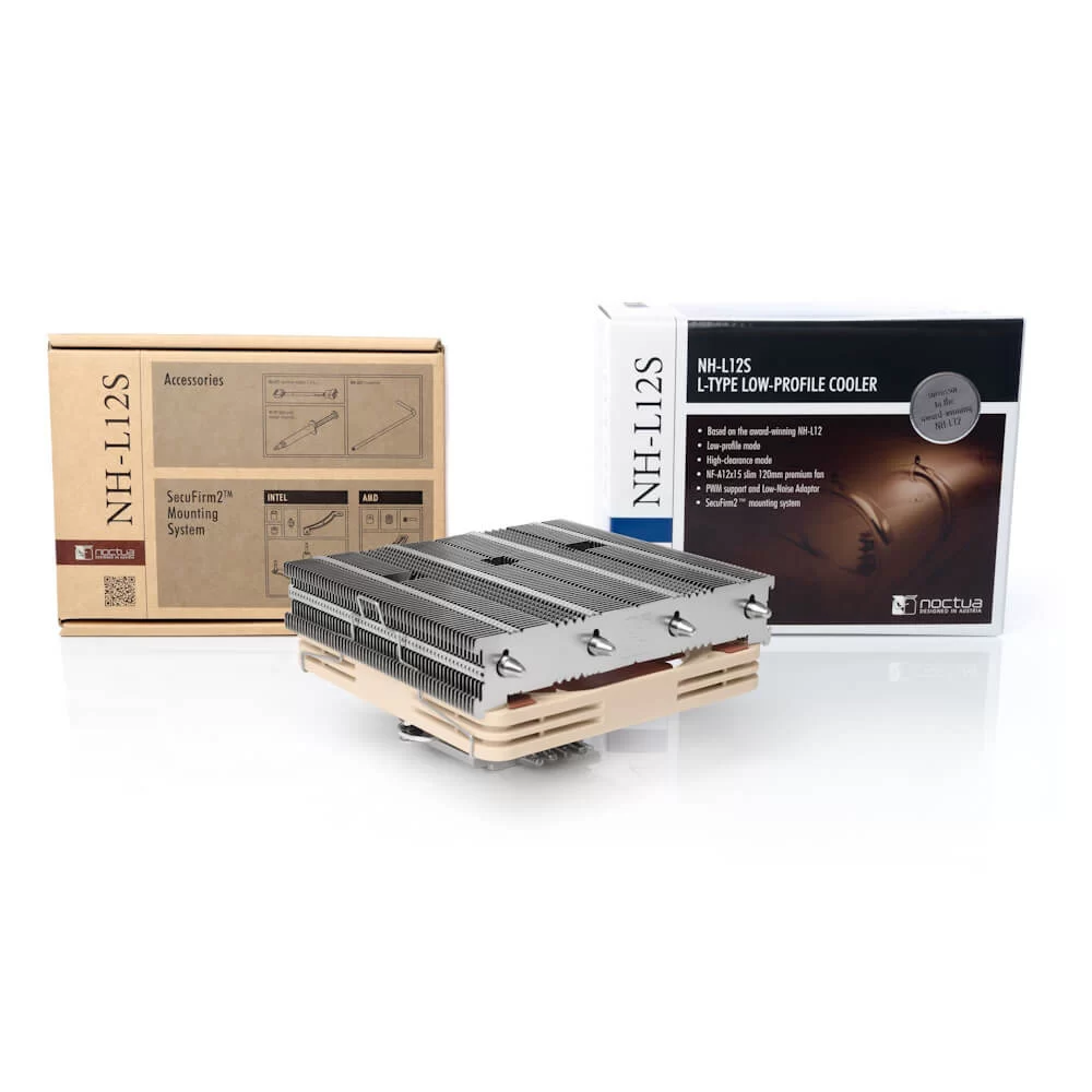 Noctua NH-L12S Premium Low Profile CPU Cooler - 4 heapipes, NF-A12x15 fan 5 Noctua NH-L12S Premium Low Profile CPU Cooler - 4 heapipes, NF-A12x15 fan - Ảnh 5