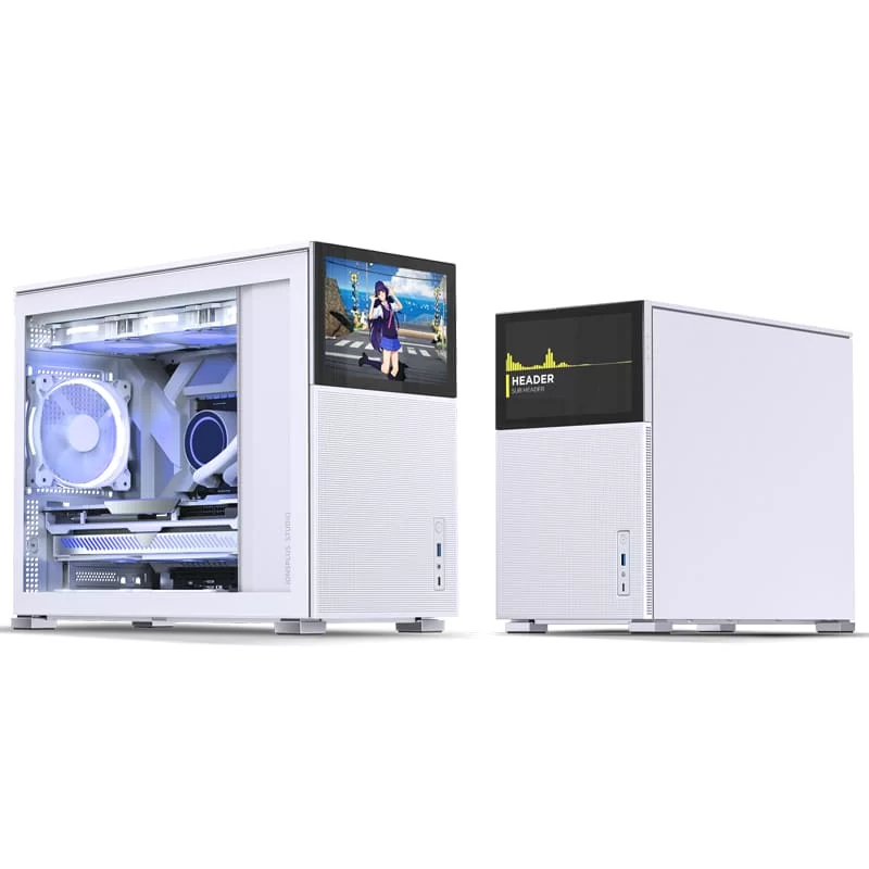 Jonsbo D31 MESH SCREEN White M-ATX Case - Sub HD-LCD Display 8 Jonsbo D31 MESH SCREEN White M-ATX Case - Sub HD-LCD Display - Ảnh 8
