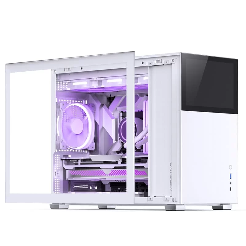 Jonsbo D31 STD SCREEN White M-ATX Case - Sub HD-LCD Display 9 Jonsbo D31 STD SCREEN White M-ATX Case - Sub HD-LCD Display - Ảnh 9