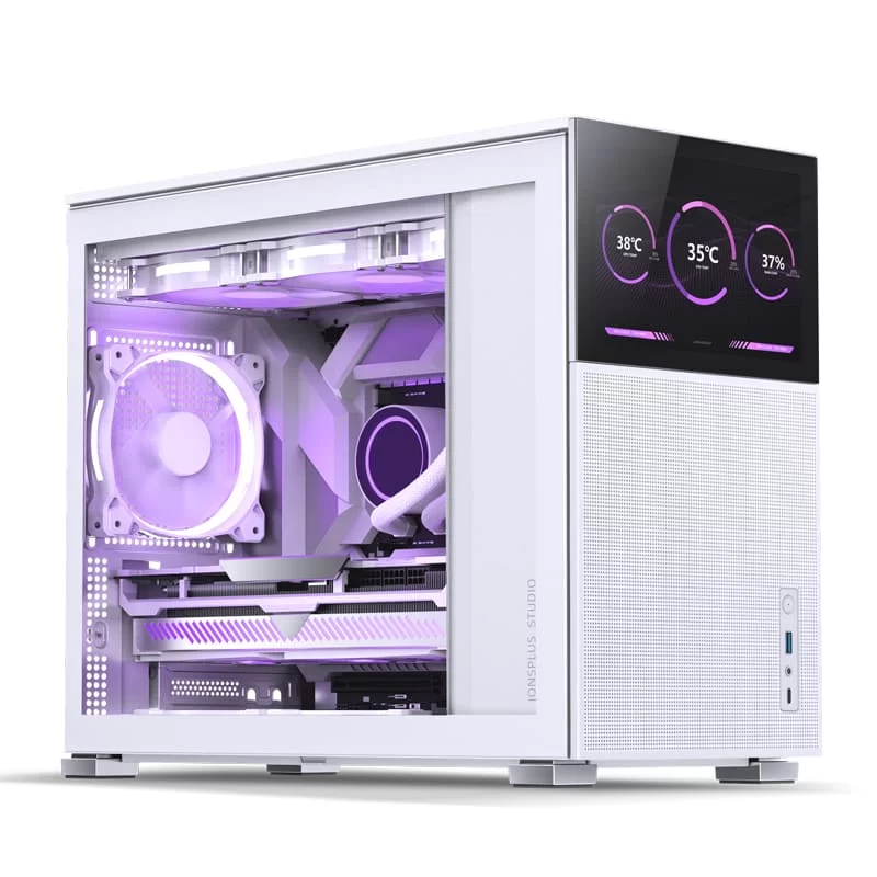 Jonsbo D31 MESH SCREEN White M-ATX Case - Sub HD-LCD Display 10 Jonsbo D31 MESH SCREEN White M-ATX Case - Sub HD-LCD Display - Ảnh 10