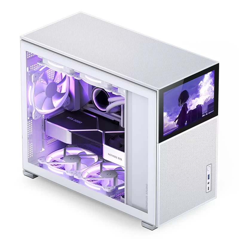 Jonsbo D31 MESH SCREEN White M-ATX Case - Sub HD-LCD Display 14 Jonsbo D31 MESH SCREEN White M-ATX Case - Sub HD-LCD Display - Ảnh 14