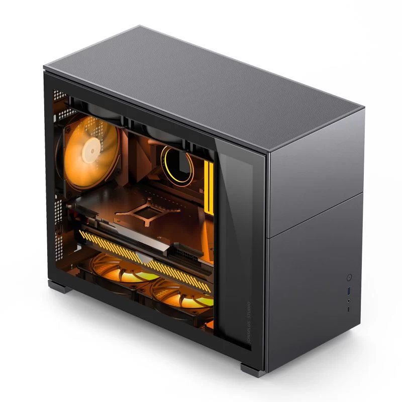 Jonsbo D31 STD SCREEN Black M-ATX Case - Sub HD-LCD Display 5 Jonsbo D31 STD SCREEN Black M-ATX Case - Sub HD-LCD Display - Ảnh 5
