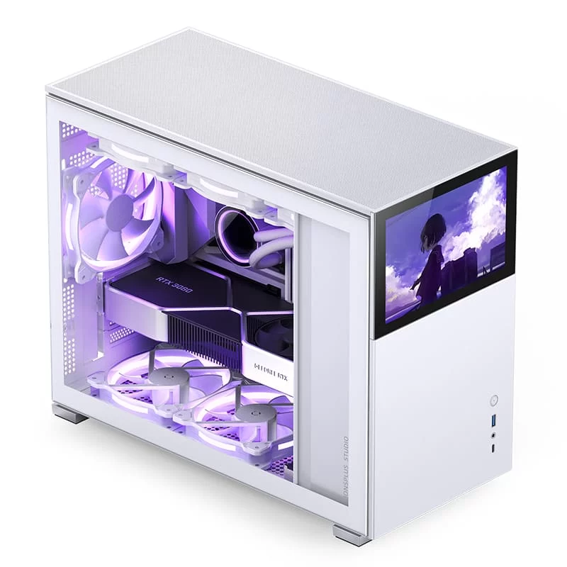 Jonsbo D31 STD SCREEN White M-ATX Case - Sub HD-LCD Display 15 Jonsbo D31 STD SCREEN White M-ATX Case - Sub HD-LCD Display - Ảnh 15