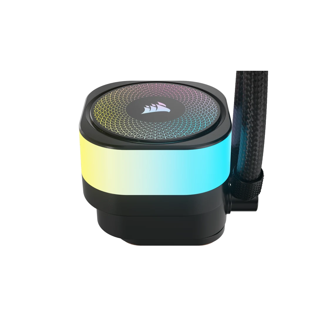 CORSAIR iCUE LINK TITAN 240 RX RGB AIO Liquid CPU Cooler (CW-9061016-WW) - Black, 240mm radiator, 2x 120mm RX120 RGB fans, iCUE LINK System Hub included 4 CORSAIR iCUE LINK TITAN 240 RX RGB AIO Liquid CPU Cooler (CW-9061016-WW) - Black, 240mm radiator, 2x 120mm RX120 RGB fans, iCUE LINK System Hub included - Ảnh 4