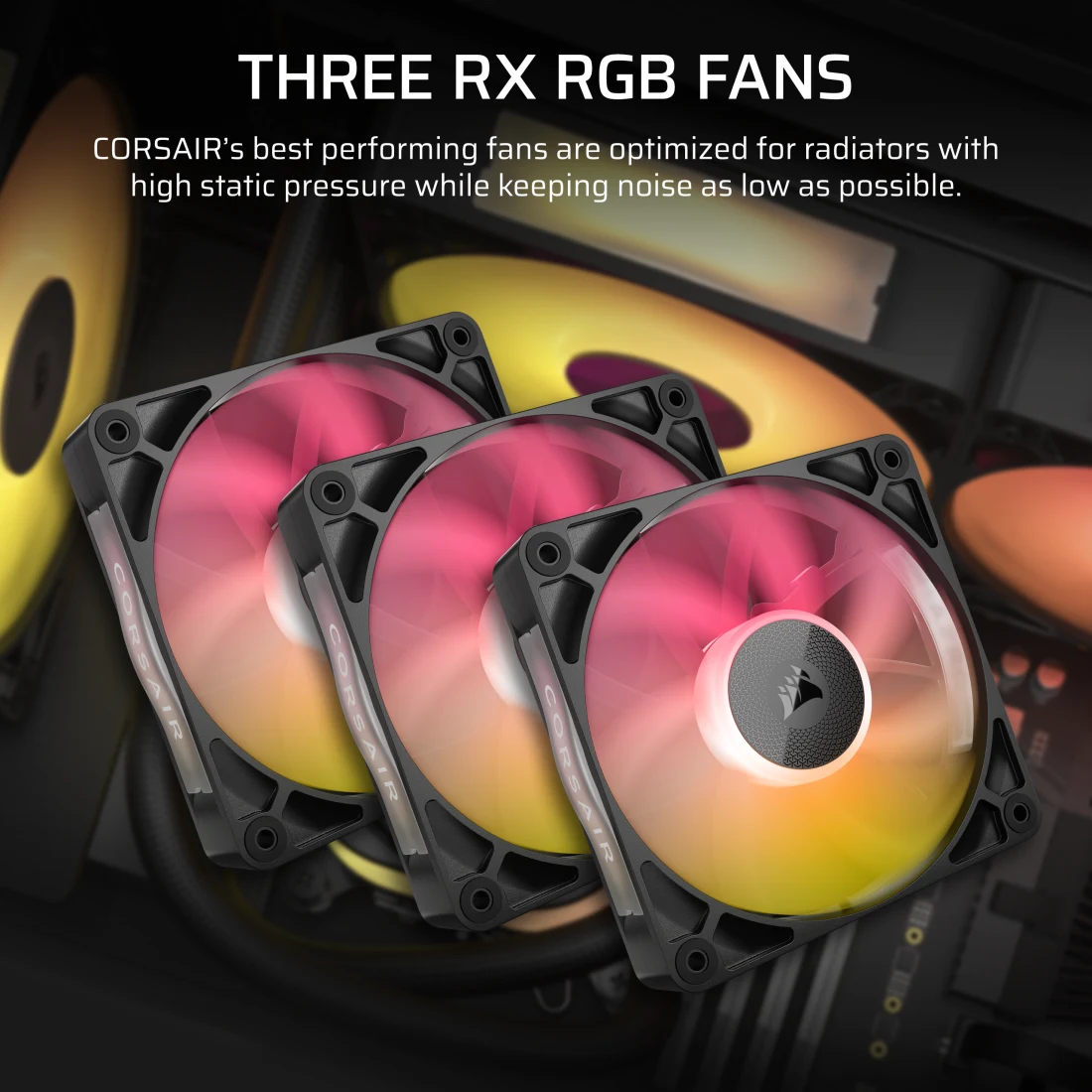 CORSAIR iCUE LINK TITAN 360 RX RGB AIO Liquid CPU Cooler (CW-9061018-WW) - Black, 360mm radiator, 3x 120mm RX120 RGB fans, iCUE LINK System Hub included 7 CORSAIR iCUE LINK TITAN 360 RX RGB AIO Liquid CPU Cooler (CW-9061018-WW) - Black, 360mm radiator, 3x 120mm RX120 RGB fans, iCUE LINK System Hub included - Ảnh 7