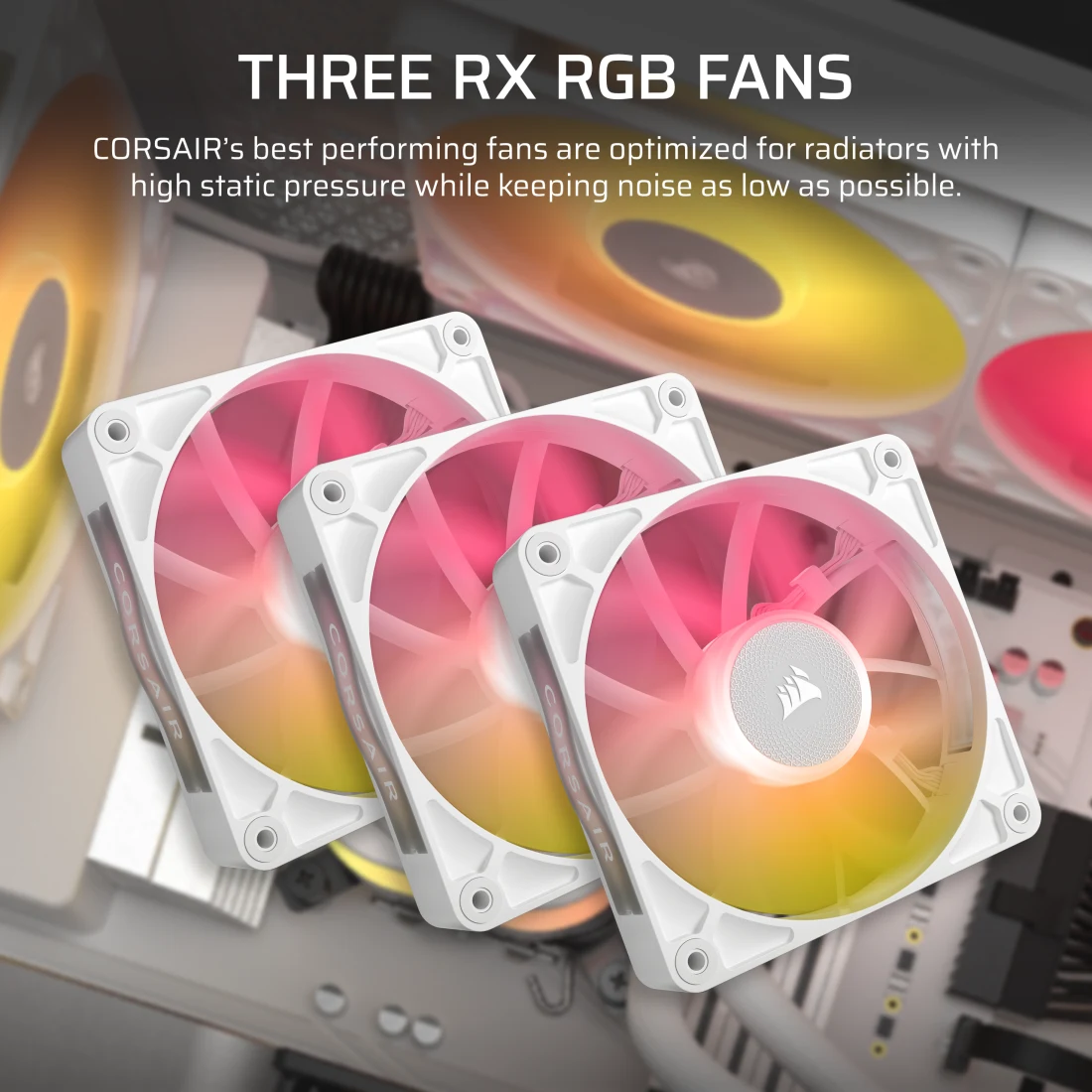 CORSAIR iCUE LINK TITAN 360 RX RGB AIO Liquid CPU Cooler (CW-9061021-WW) - White, 360mm radiator, 3x 120mm RX120 RGB fans, iCUE LINK System Hub included 8 CORSAIR iCUE LINK TITAN 360 RX RGB AIO Liquid CPU Cooler (CW-9061021-WW) - White, 360mm radiator, 3x 120mm RX120 RGB fans, iCUE LINK System Hub included - Ảnh 8