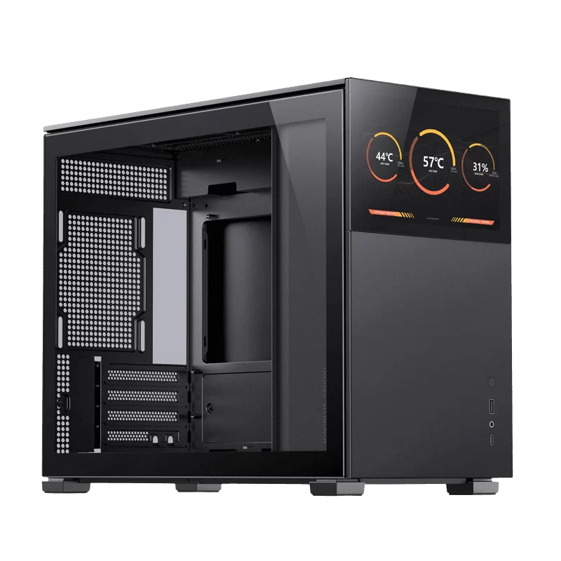 Jonsbo D31 STD SCREEN Black M-ATX Case - Sub HD-LCD Display 1 Jonsbo D31 STD SCREEN Black M-ATX Case - Sub HD-LCD Display