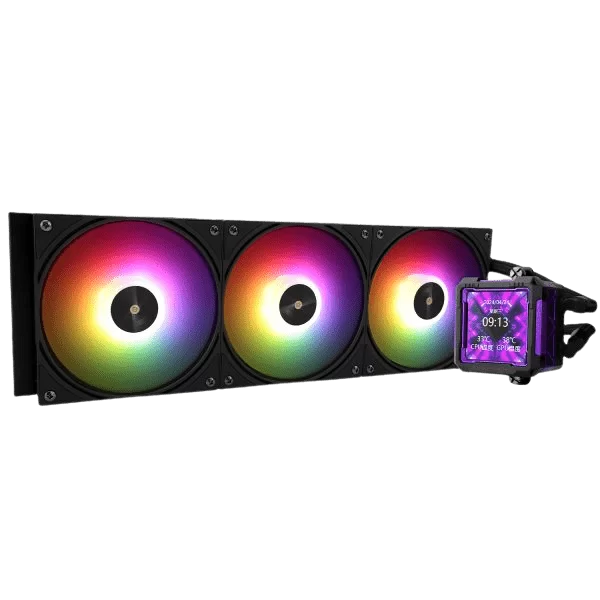 THERMALRIGHT Frozen Warframe Pro 360 ARGB Black AIO Liquid CPU Cooler - Black, 360mm Radiator, ARGB, AM5-LGA1700 compatible 1 THERMALRIGHT Frozen Warframe Pro 360 ARGB Black AIO Liquid CPU Cooler - Black, 360mm Radiator, ARGB, AM5-LGA1700 compatible