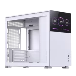 Jonsbo D31 STD SCREEN White M-ATX Case - Sub HD-LCD Display