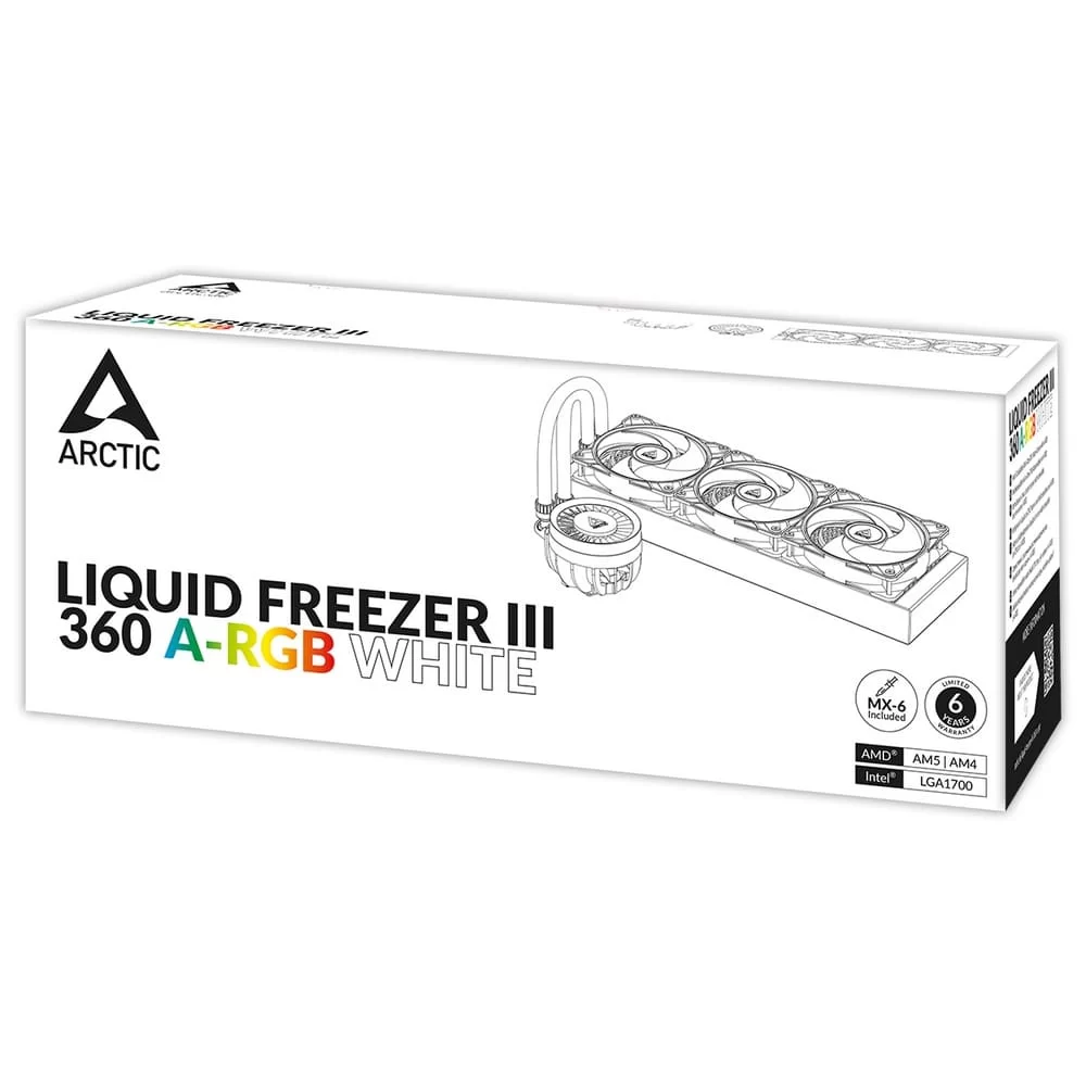 ARCTIC Liquid Freezer III 360 A-RGB White AIO Liquid CPU Cooler 16 ARCTIC Liquid Freezer III 360 A-RGB White AIO Liquid CPU Cooler - Ảnh 16
