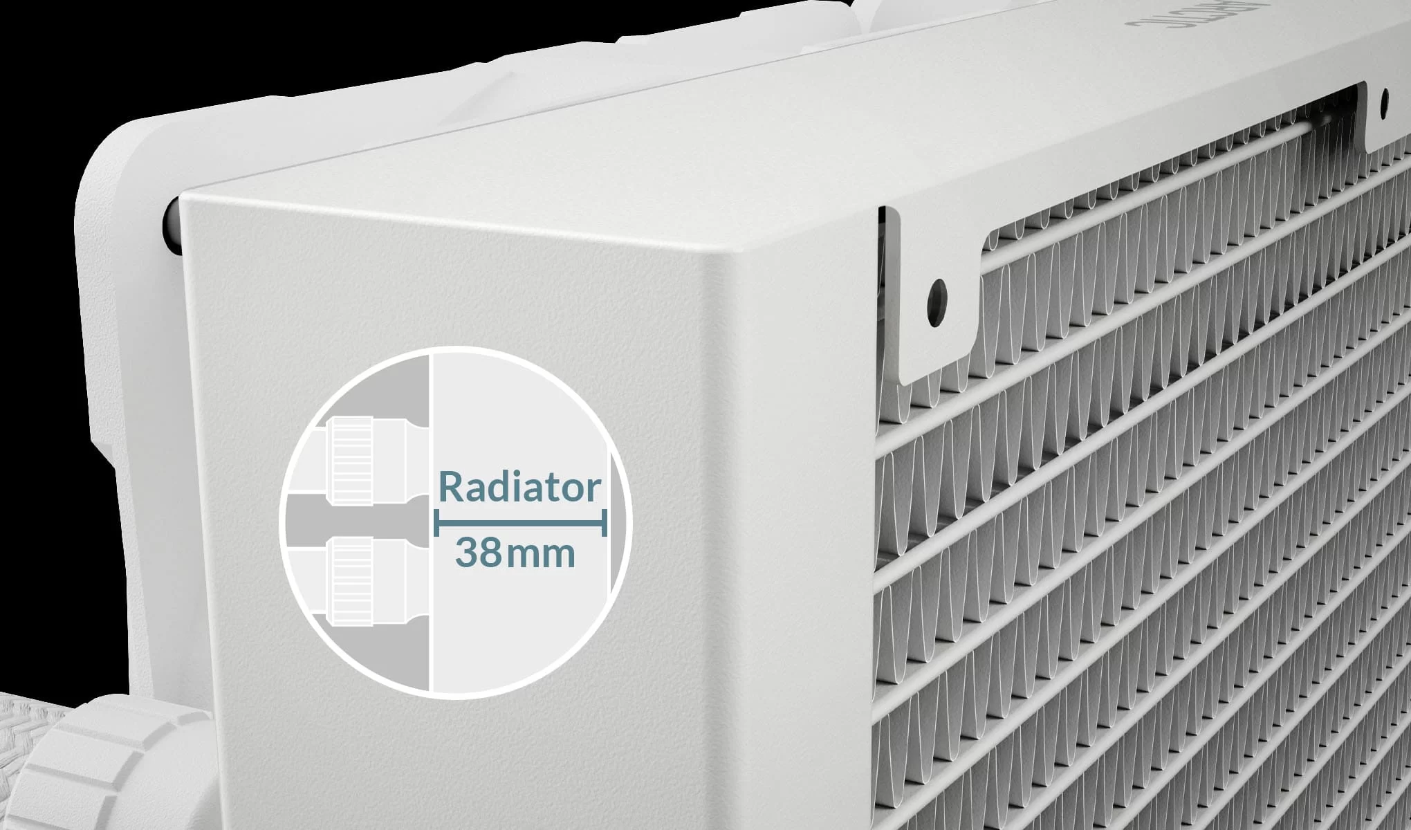 Liquid Freezer III Improved radiator white