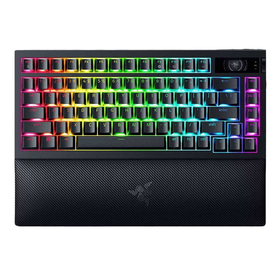 Razer BlackWidow V4 Pro 75% Wireless Gaming Mechanical Keyboard - OLED Display, Hot-swappable, True 4K Hz Wireless, Bluetooth 5.1, Razer™ Orange Tactile Switches Gen‑3 2 Razer BlackWidow V4 Pro 75% Wireless Gaming Mechanical Keyboard - OLED Display, Hot-swappable, True 4K Hz Wireless, Bluetooth 5.1, Razer™ Orange Tactile Switches Gen‑3 - Ảnh 2
