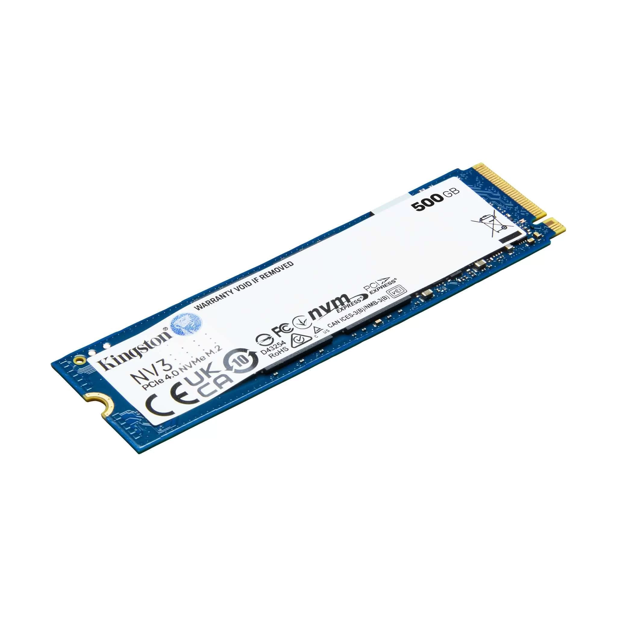 Kingston NV3 500GB (SNV3S/500G) SSD – M.2 2280, PCIe Gen 4.0 x4 NVMe 1.4 2 Kingston NV3 500GB (SNV3S/500G) SSD – M.2 2280, PCIe Gen 4.0 x4 NVMe 1.4 - Ảnh 2