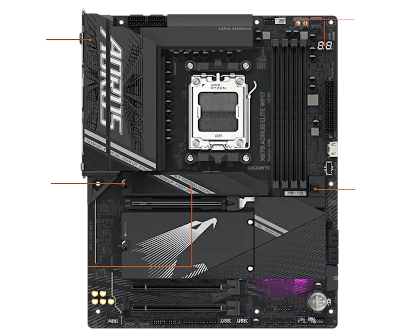 X870 A ELITE WIFI7 diy friendly