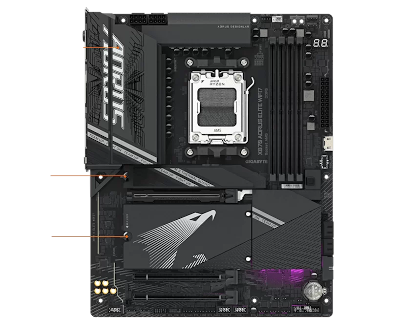 X870 A ELITE WIFI7 thermal