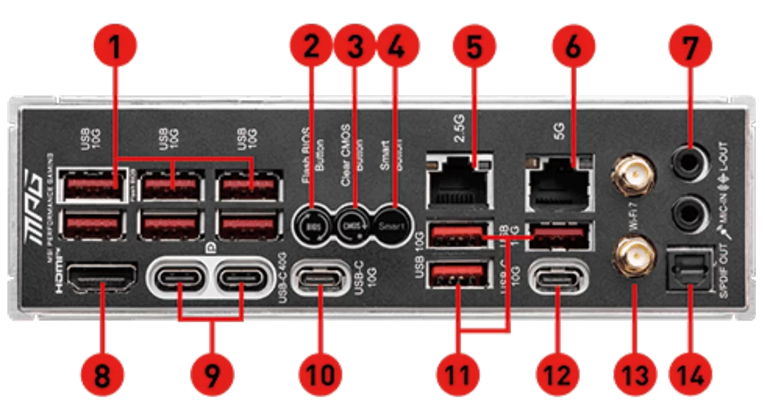 pd mpg x870e carbon wifi connection