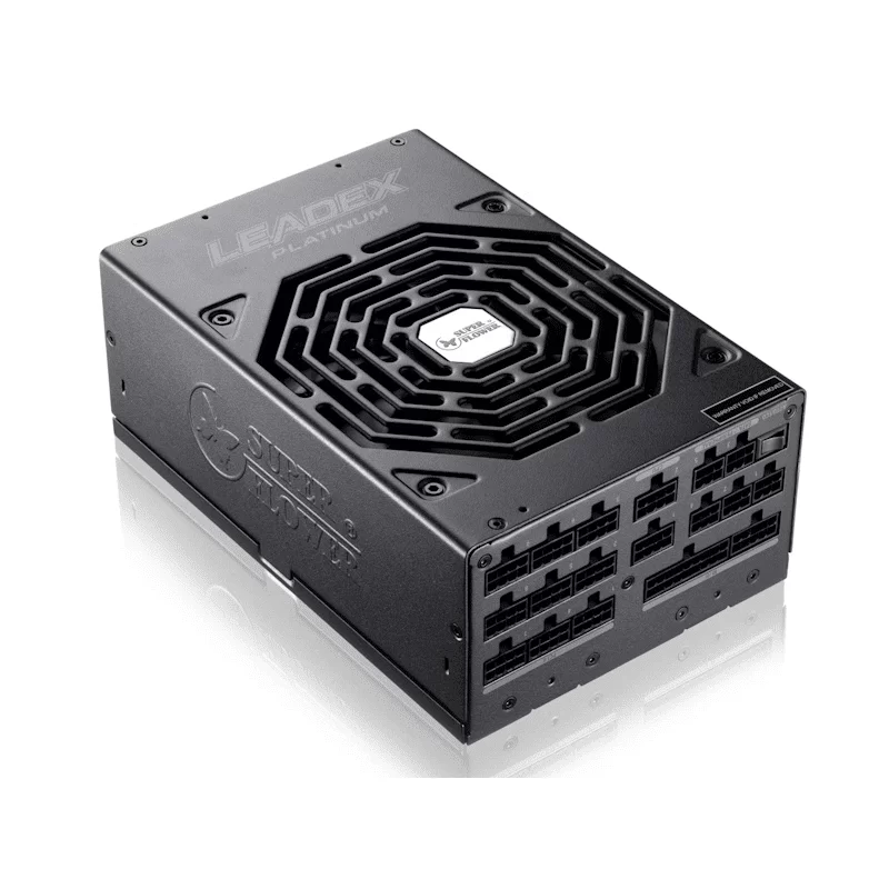 Super Flower Leadex Platinum 1600W PCIe5.0 (SF-1600F14HP) PSU - 1600W, Black, 80 Plus Platinum, Full Modular, 140mm Two-ball bearing fan 3 Super Flower Leadex Platinum 1600W PCIe5.0 (SF-1600F14HP) PSU - 1600W, Black, 80 Plus Platinum, Full Modular, 140mm Two-ball bearing fan - Ảnh 3