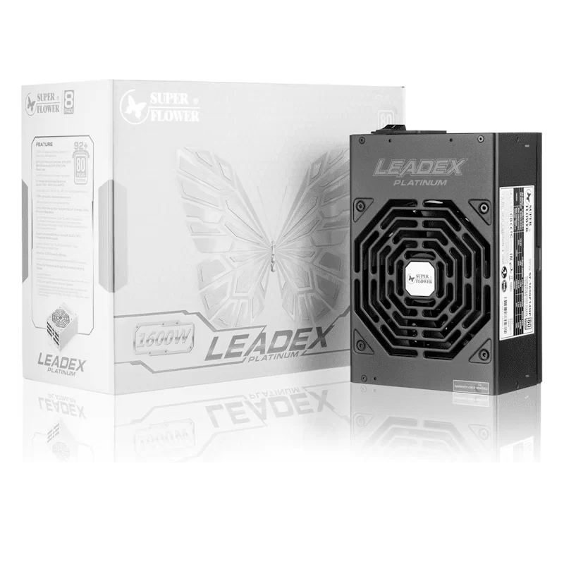 Super Flower Leadex Platinum 1600W PCIe5.0 (SF-1600F14HP) PSU - 1600W, Black, 80 Plus Platinum, Full Modular, 140mm Two-ball bearing fan 6 Super Flower Leadex Platinum 1600W PCIe5.0 (SF-1600F14HP) PSU - 1600W, Black, 80 Plus Platinum, Full Modular, 140mm Two-ball bearing fan - Ảnh 6