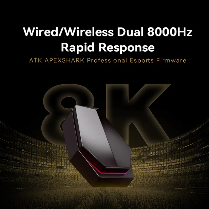 ATK Blazing Sky X1 Ultra Gaming Mouse - 3 modes, Omron Optical Microswitches, PAW3950Ultra Sensor, Wireless 8000Hz, 500mAh, 54g 100% Teflon Feet 4 ATK Blazing Sky X1 Ultra Gaming Mouse - 3 modes, Omron Optical Microswitches, PAW3950Ultra Sensor, Wireless 8000Hz, 500mAh, 54g 100% Teflon Feet - Ảnh 4